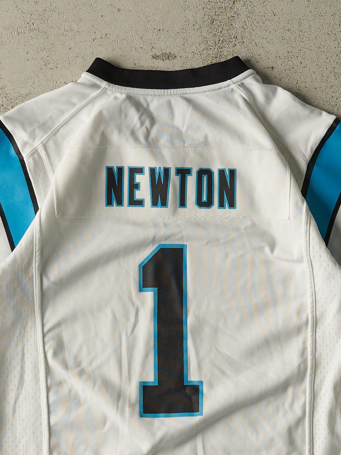 Vintage Y2K White Carolina Panthers #1 Cam Newton Jersey (S)
