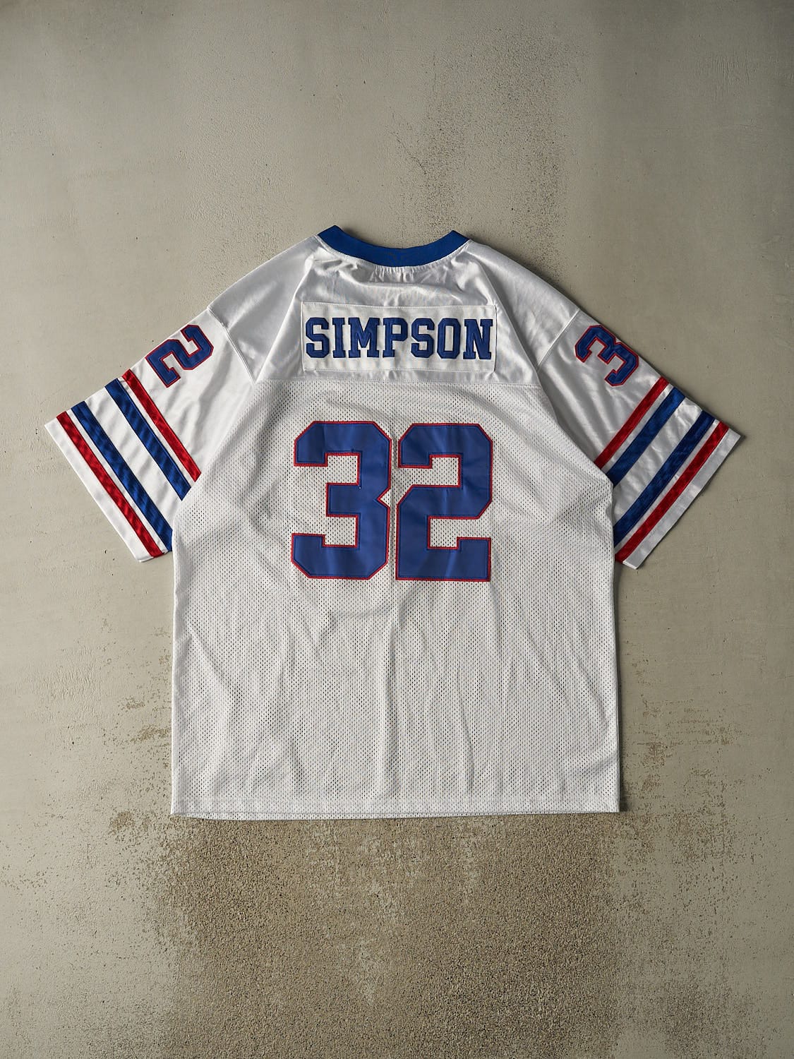 Vintage Y2K White Buffalo Bills #32 OJ Simpson Throwback Jersey (XXXXL)
