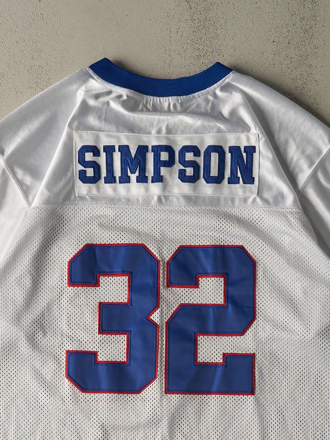 Vintage Y2K White Buffalo Bills #32 OJ Simpson Throwback Jersey (XXXXL)