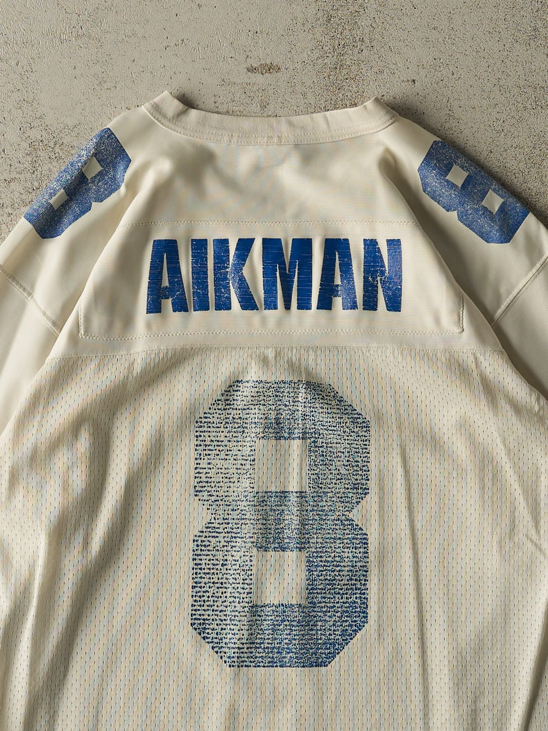 Vintage 90s White Dallas Cowboys #8 Troy Aikman Jersey (XL)