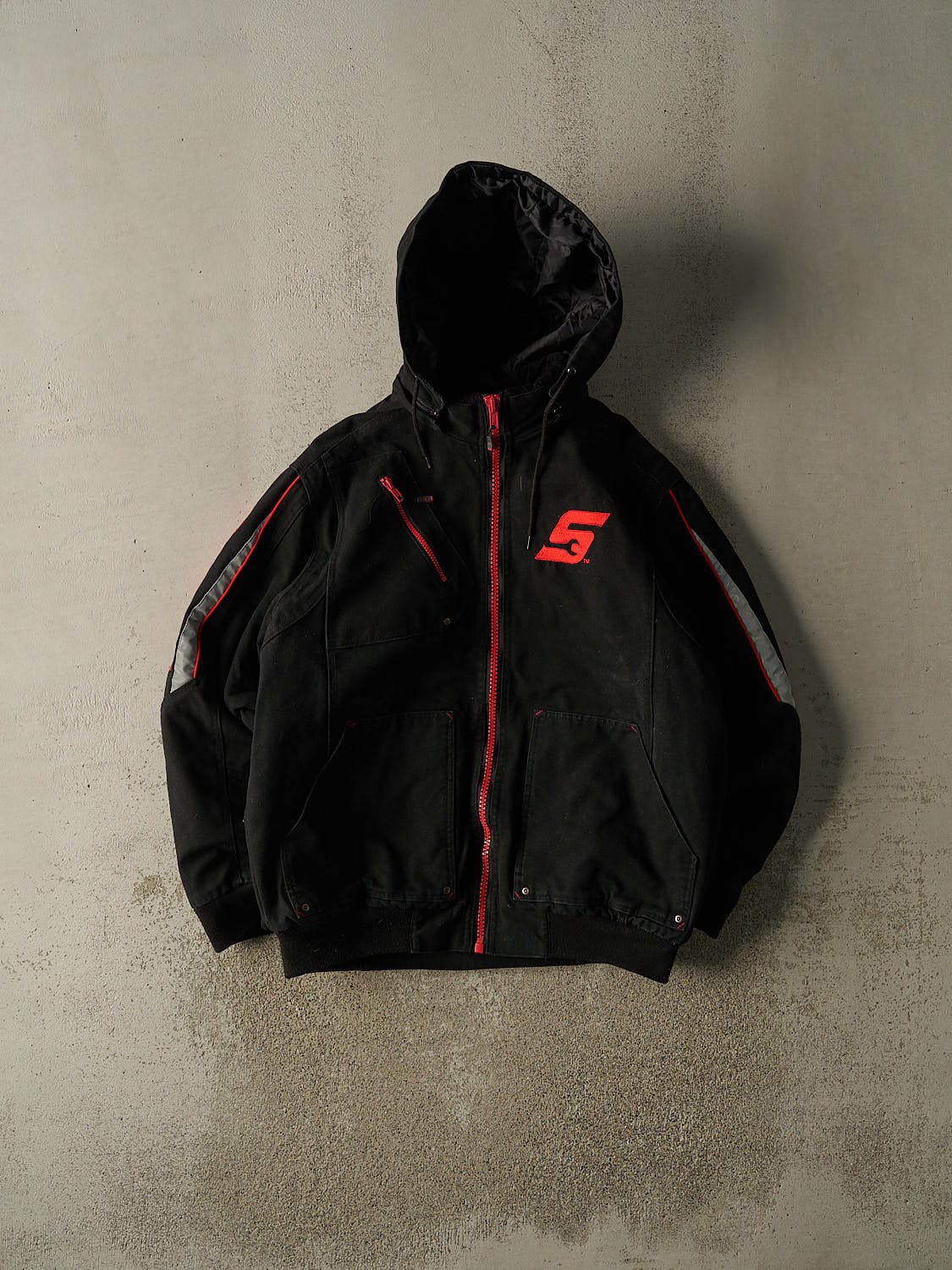 Vintage Y2K Black Snap-On Workwear Jacket (M/L)