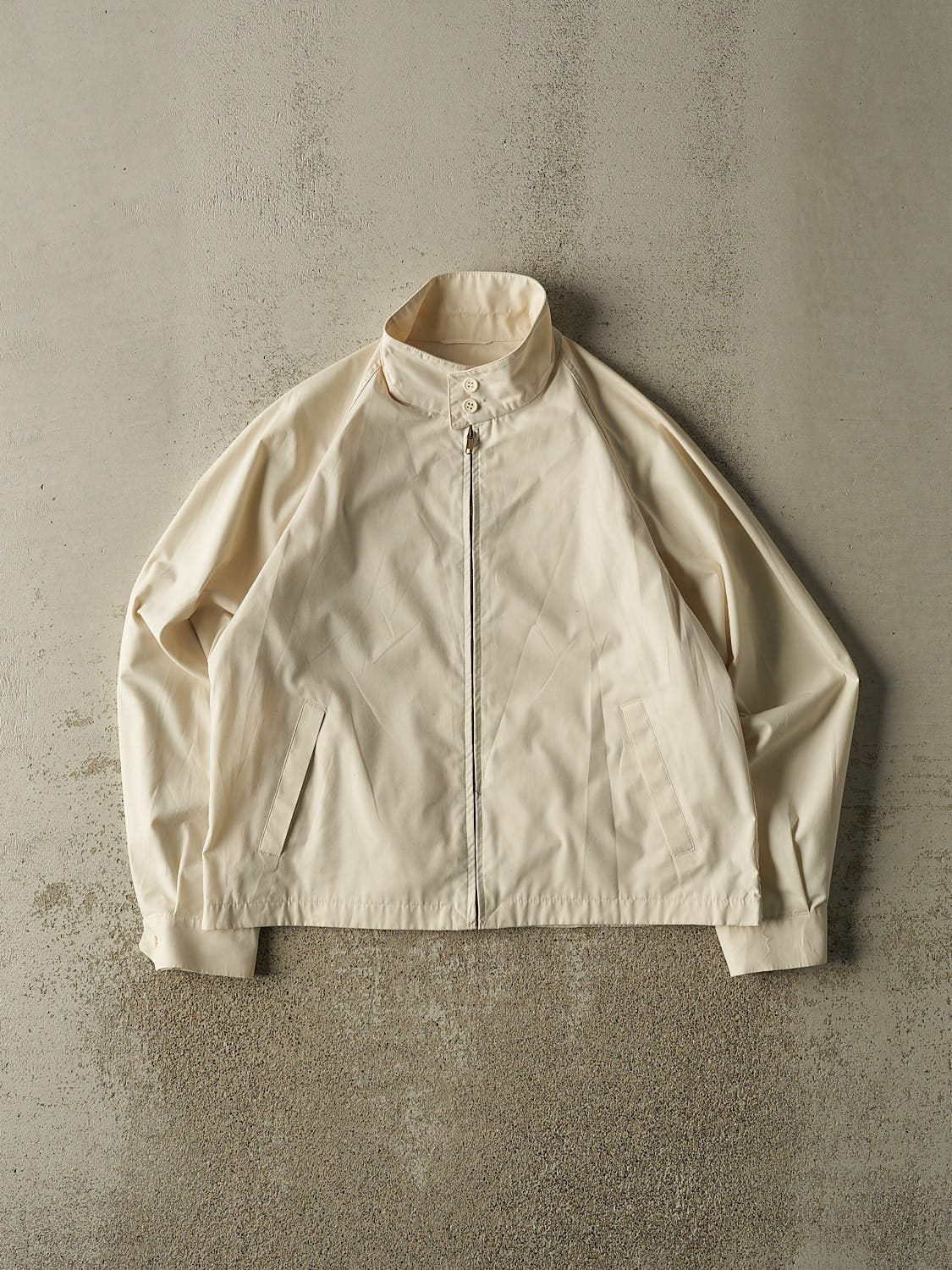 Vintage 80s Beige Harrington Jacket (S/M)