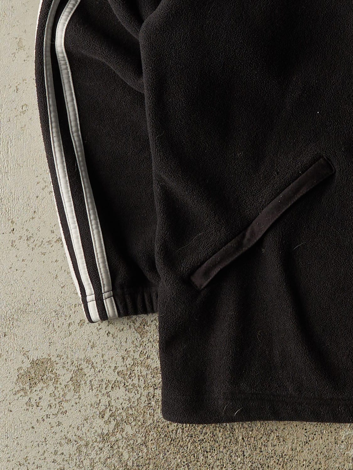 Vintage Y2K Black Adidas Embroidered Zip Up Fleece (XXL/XXXL)