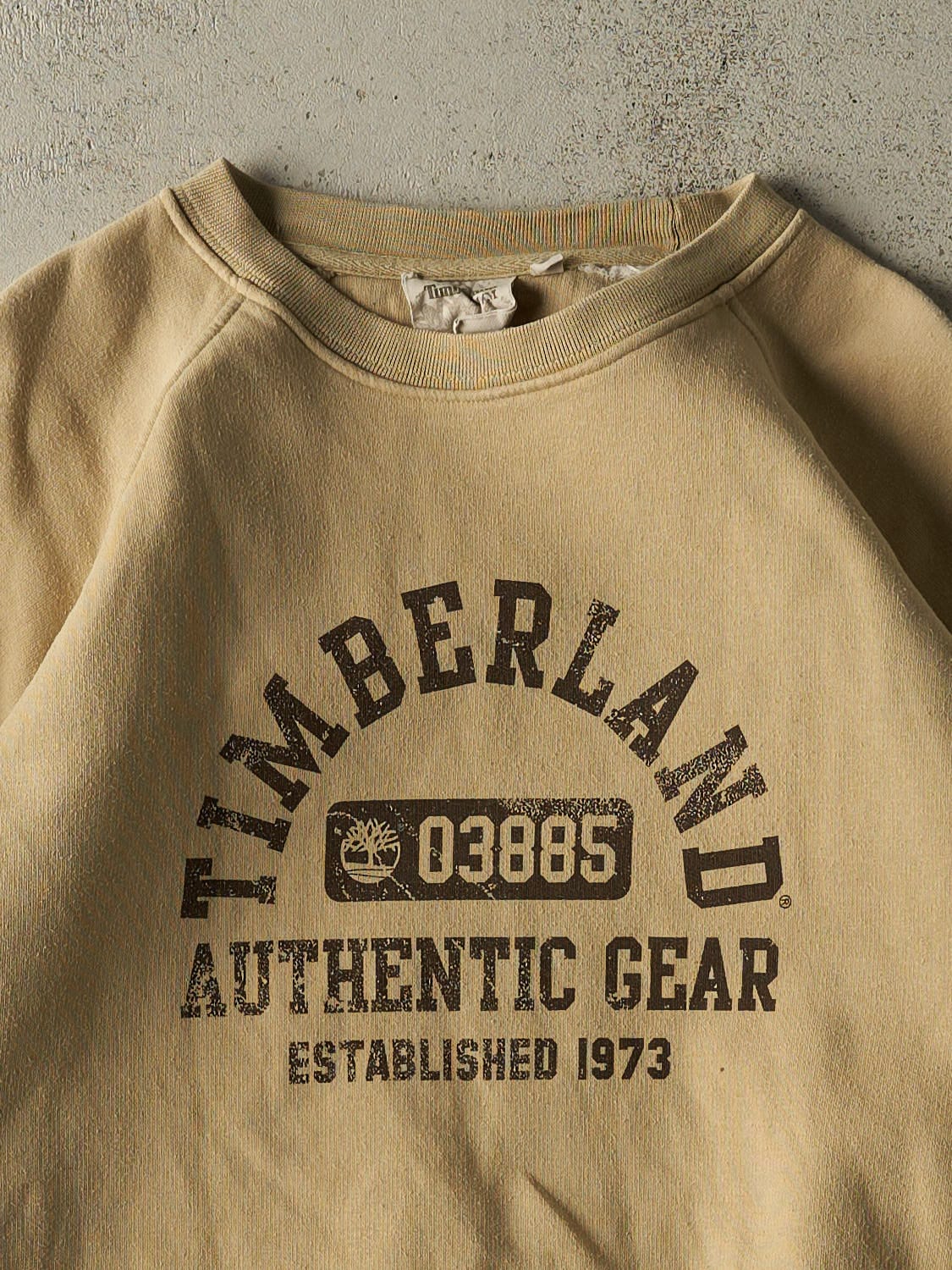 Vintage Y2K Beige Timberland Crewneck (L/XL)