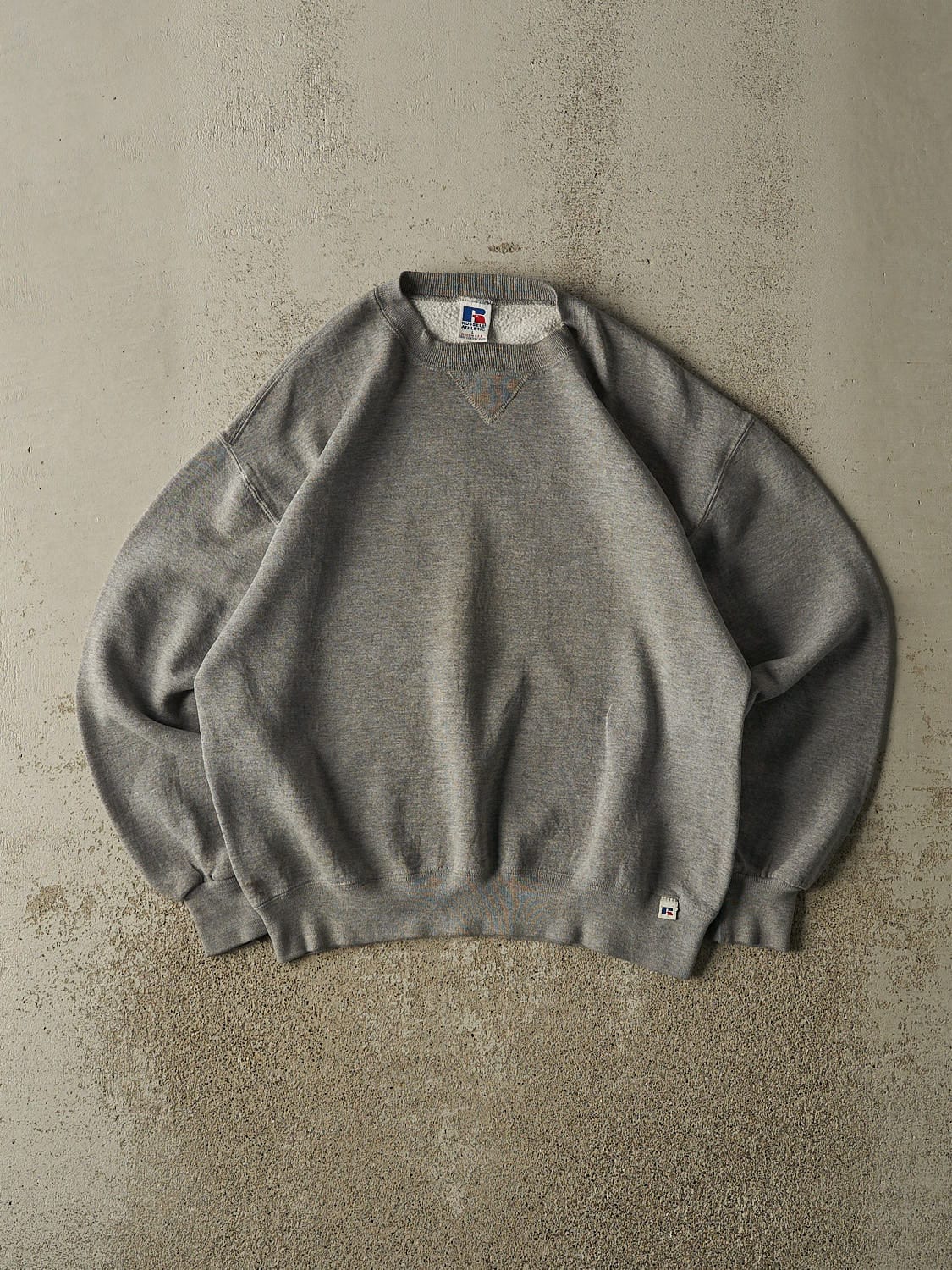 Vintage 90s Grey Russell Athletic Blank Crewneck (S/M)