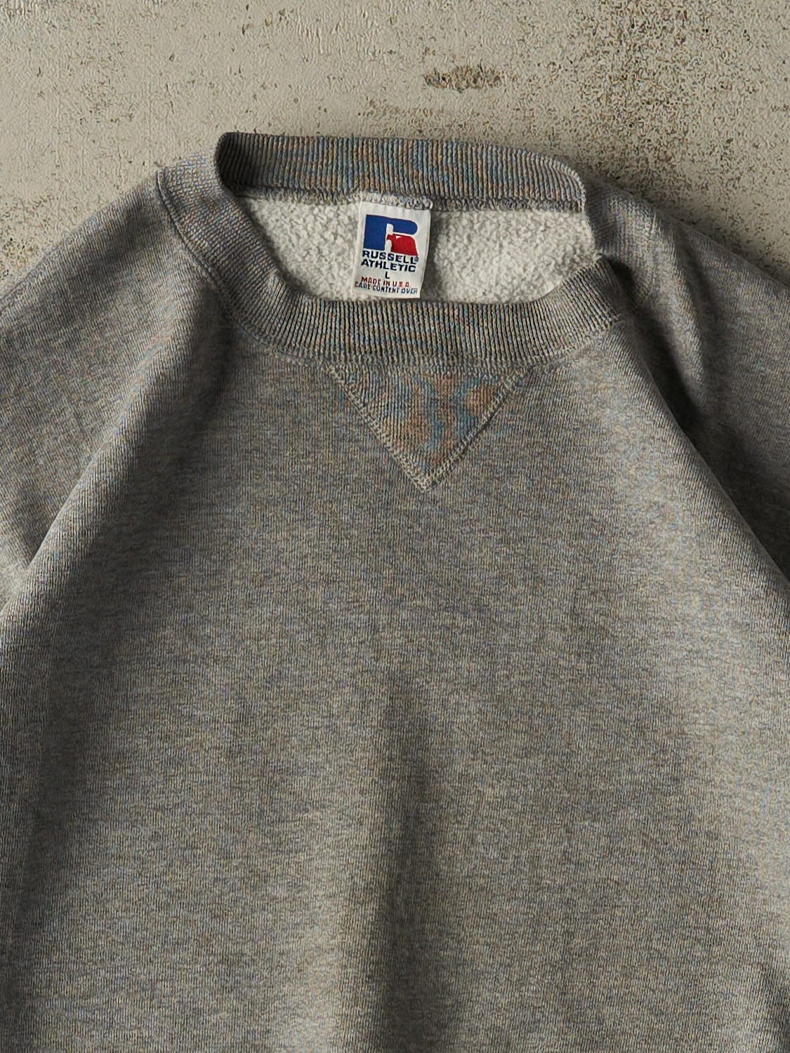 Vintage 90s Grey Russell Athletic Blank Crewneck (S/M)