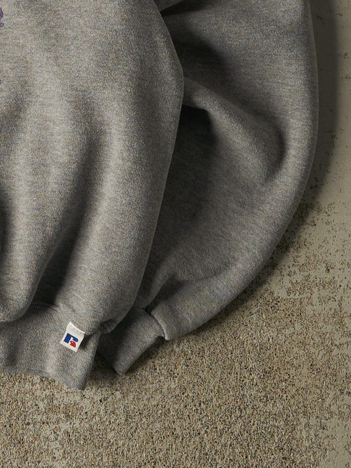 Vintage 90s Grey Russell Athletic Kansas State Track Crewneck (S/M)
