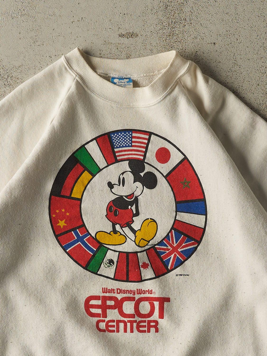 Vintage 82' White Walt Disney Epcot Center Crewneck (S/M)