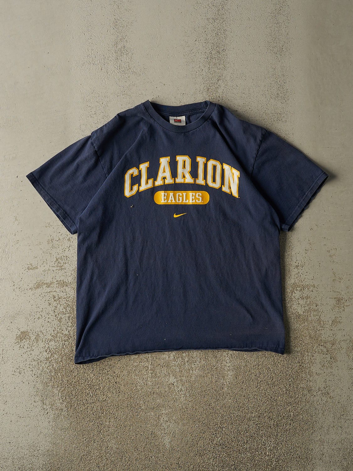 Vintage Y2K Navy Blue Nike Clarion Eagles Tee (L)