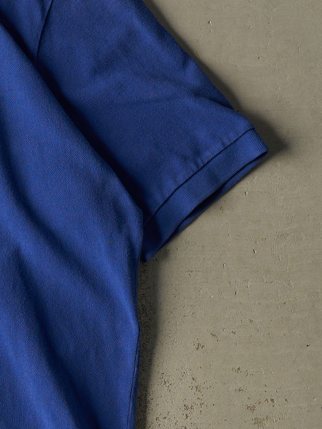 Vintage 90s Royal Blue Polo Embroidered Quarter Button Tee (XXL/XXXL)