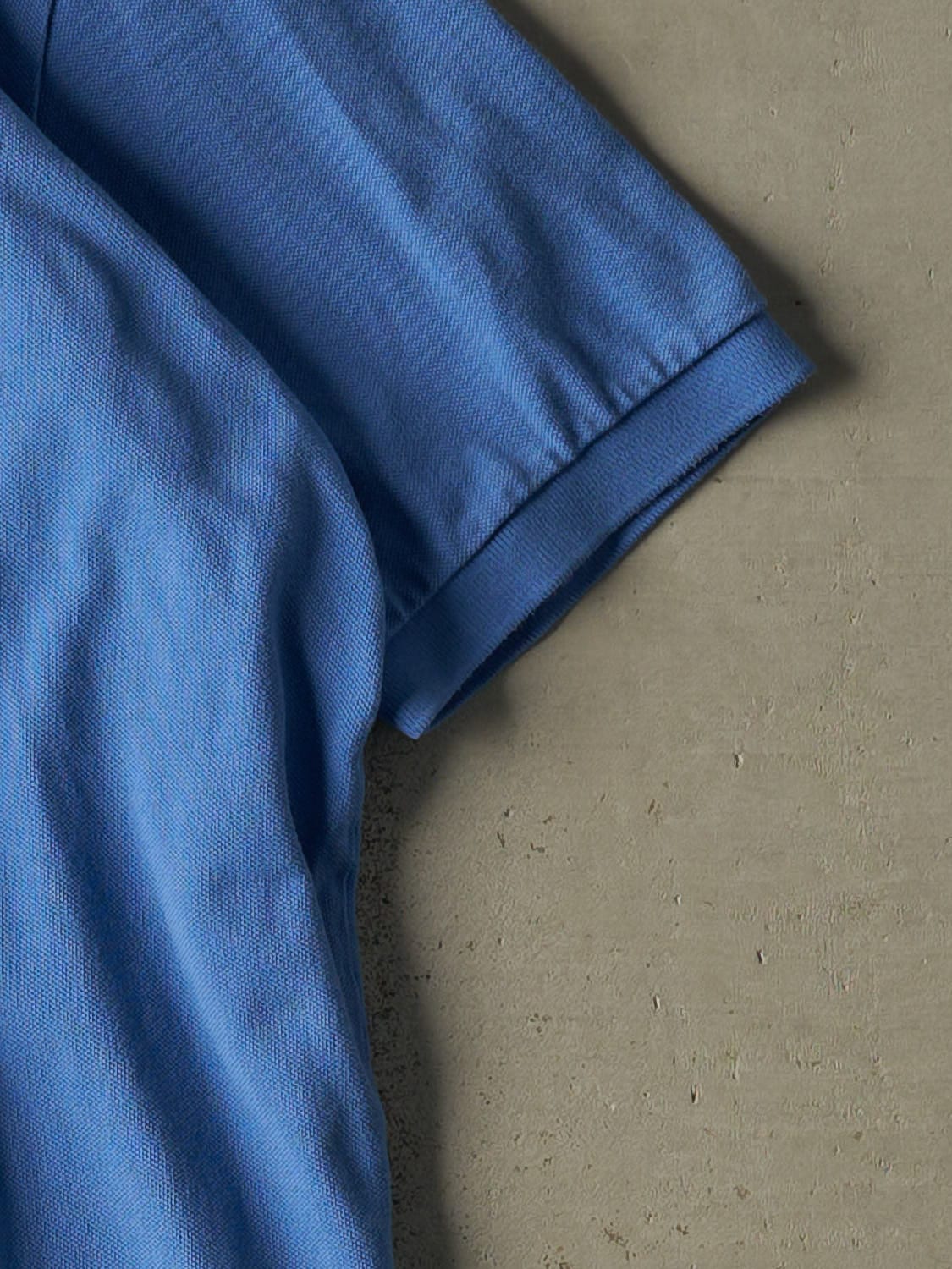 Vintage 90s Blue Polo Embroidered Quarter Button Tee (XXL/XXXL)