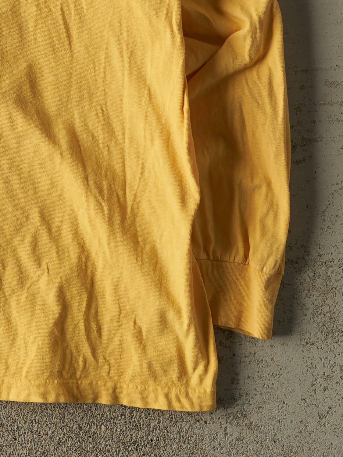 Vintage 90s Yellow Polo Embroidered Long Sleeve (XL/XXL)