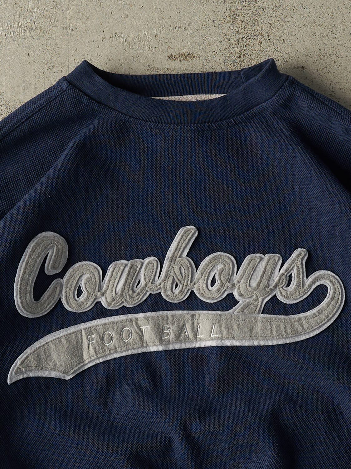 Vintage 90s Navy Blue Dallas Cowboys Starter Embroidered Crewneck (L/XL)
