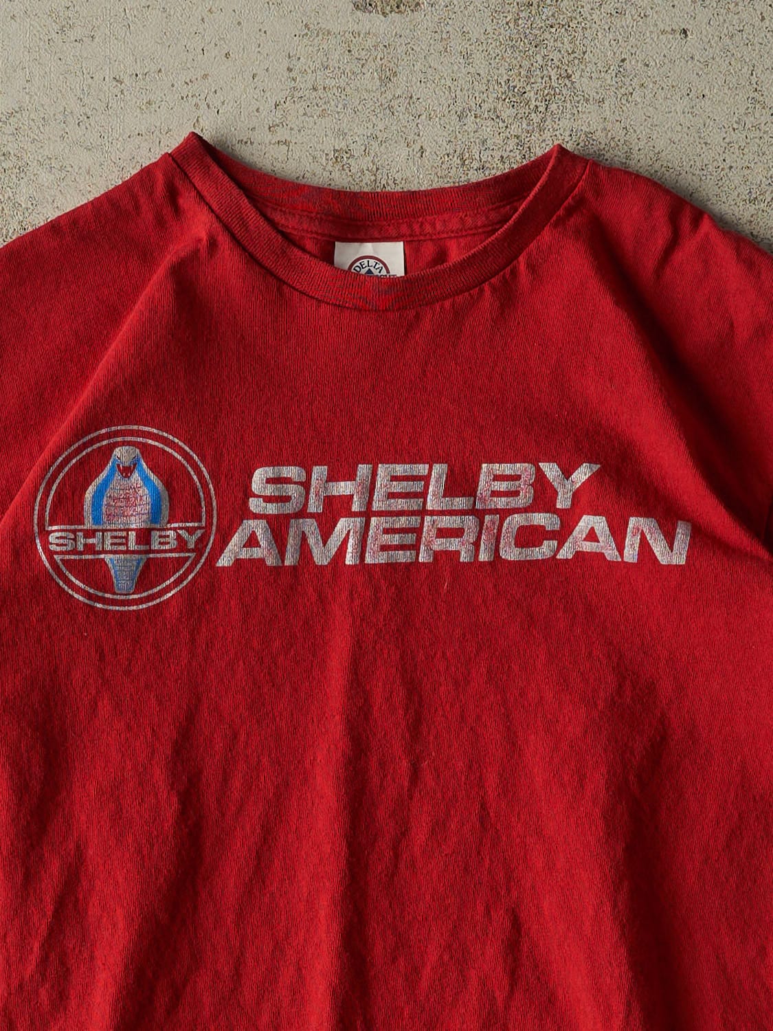 Vintage Y2K Red Shelby Cobra American Tee (XS/S)