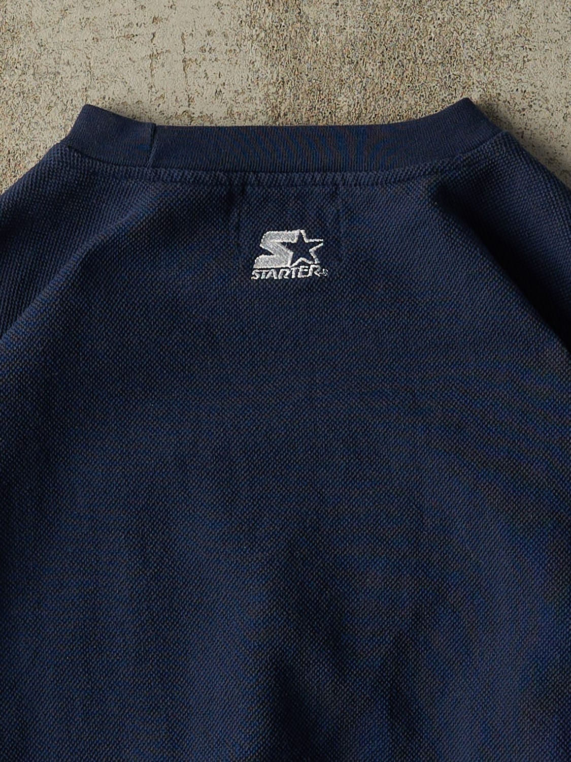 Vintage 90s Navy Blue Dallas Cowboys Starter Embroidered Crewneck (L/XL)