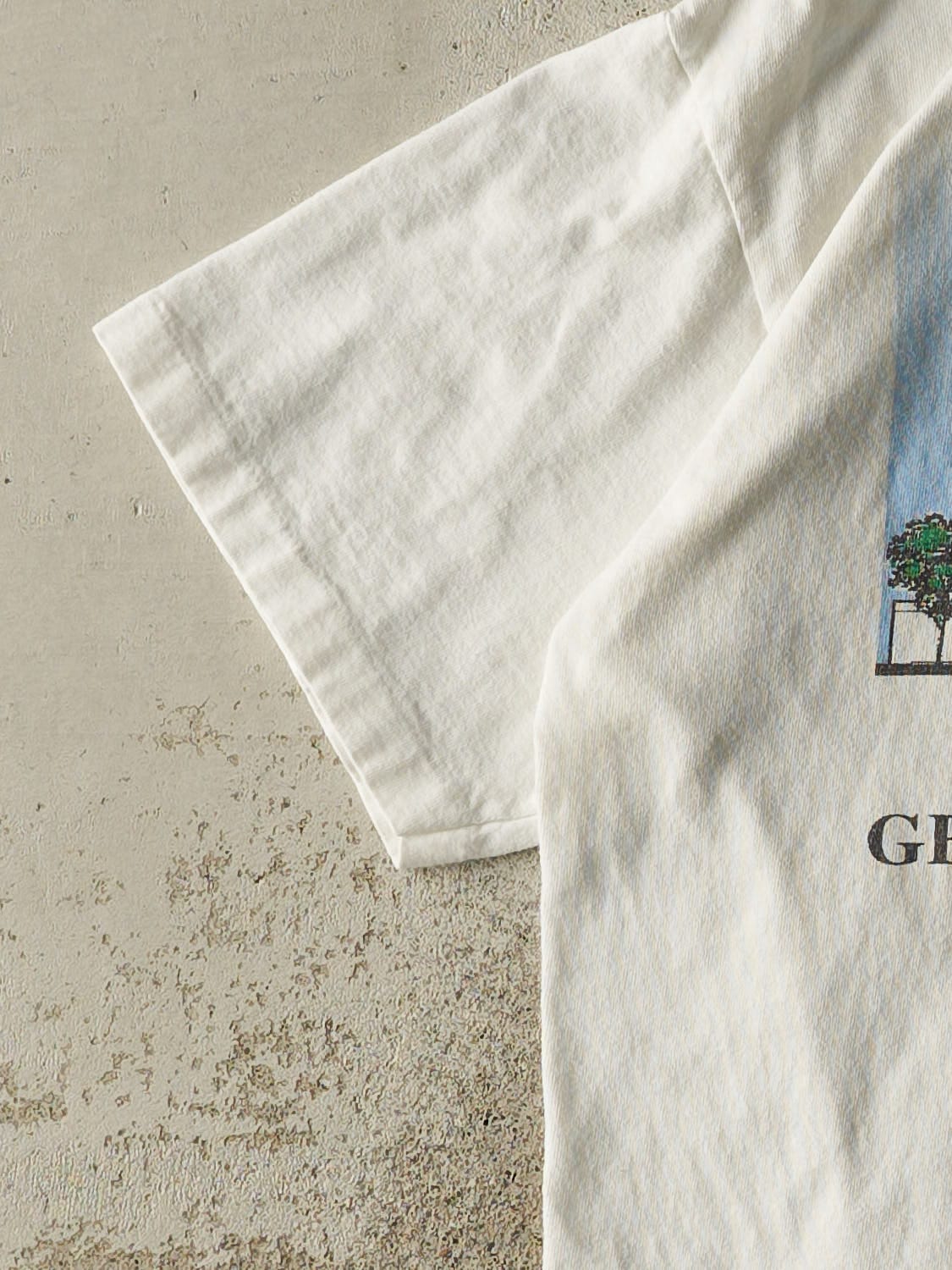 Vintage 97' White Georgetown University Law Tee (L)