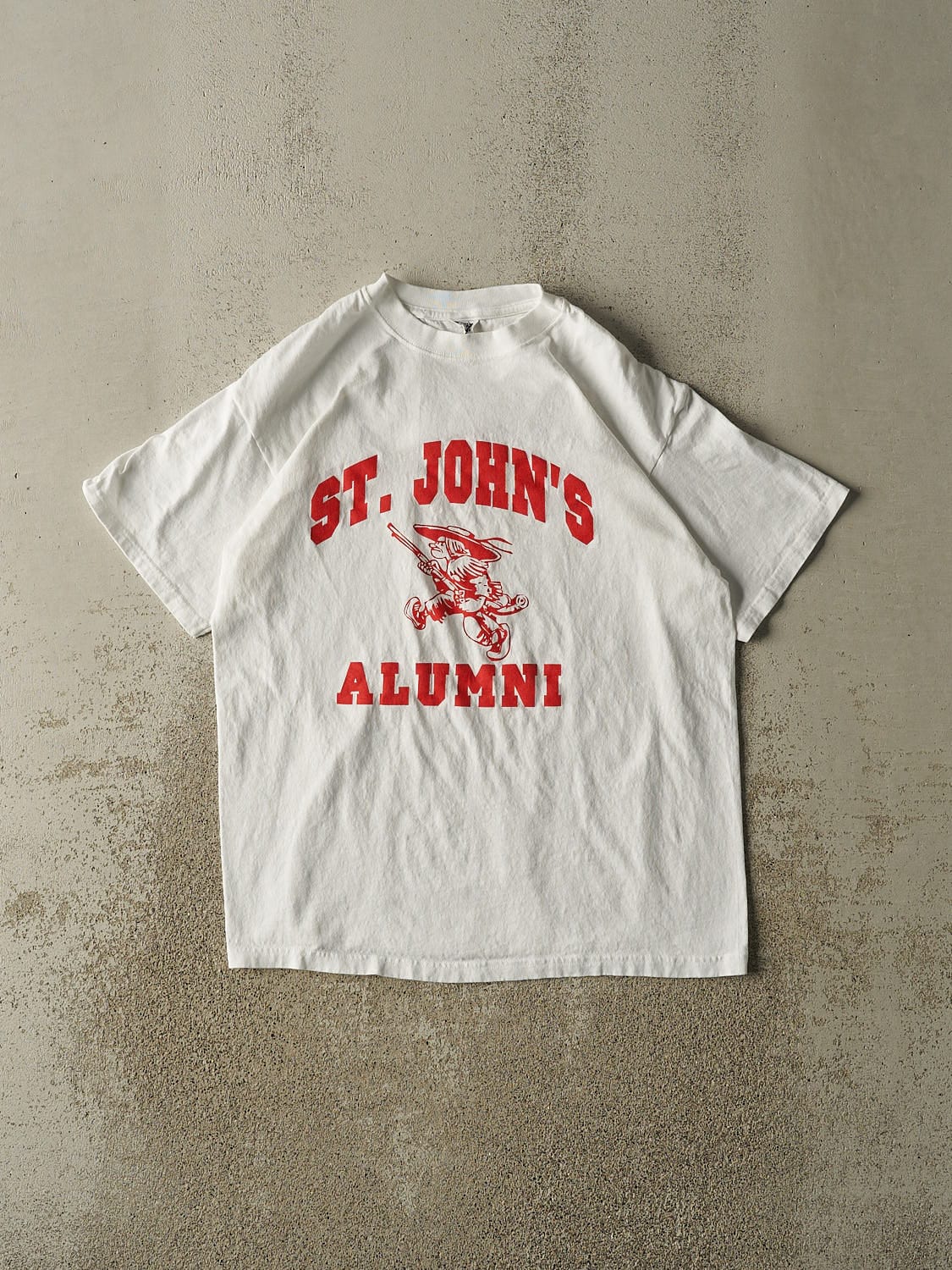 Vintage Y2K White St John's Alumni Tee (S/M)