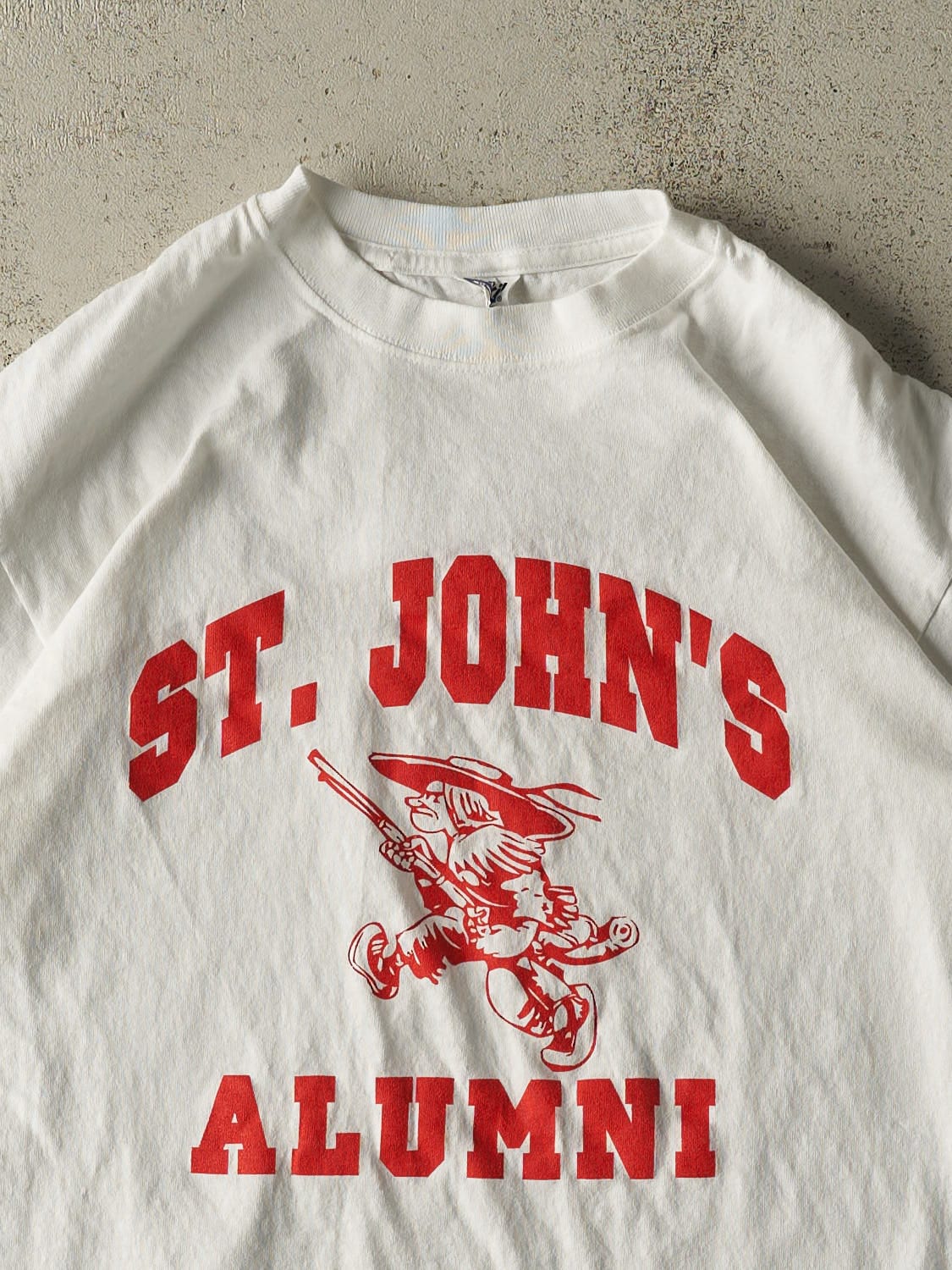Vintage Y2K White St John's Alumni Tee (S/M)