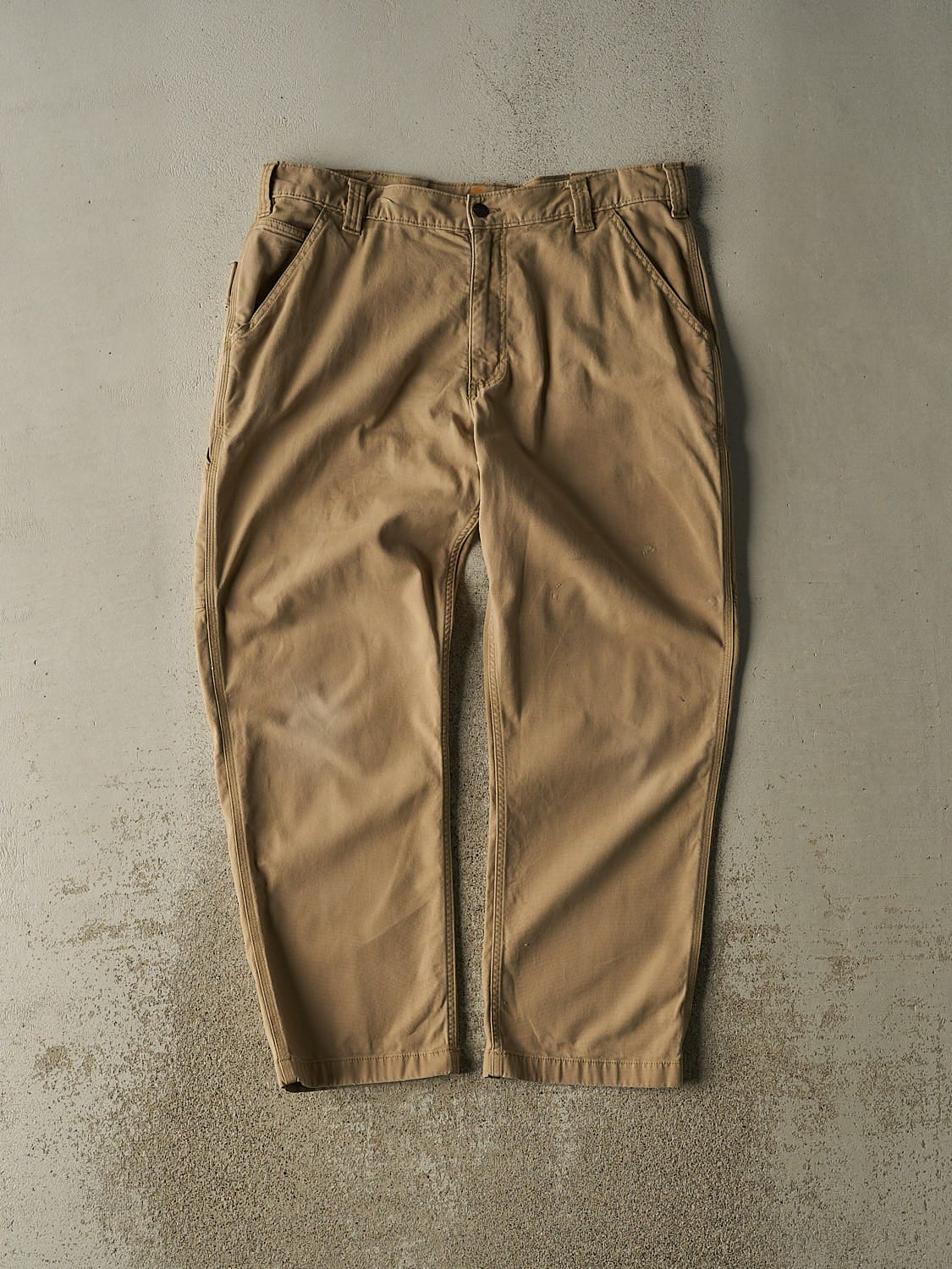 Vintage Y2K Beige Carhartt Workwear Pants (36x29)