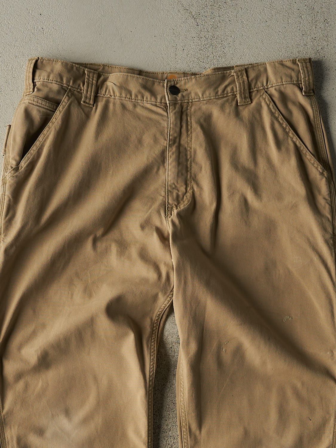 Vintage Y2K Beige Carhartt Workwear Pants (36x29)