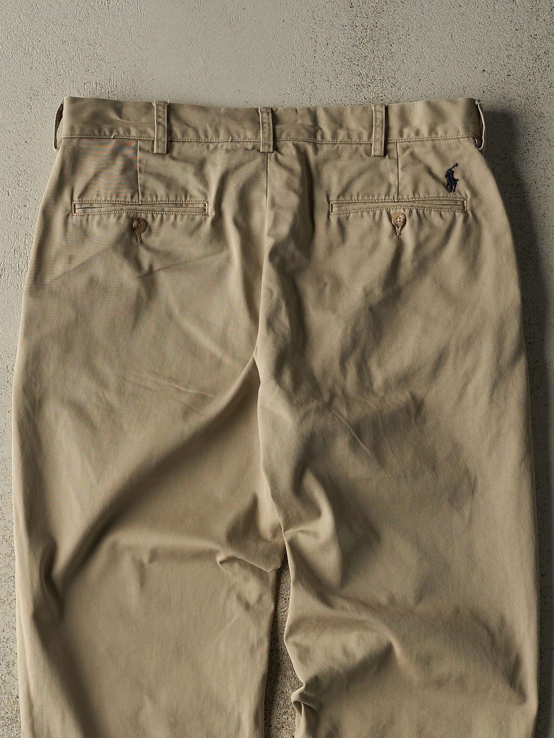 Vintage 90s Beige Polo Chino Pants (34x29)
