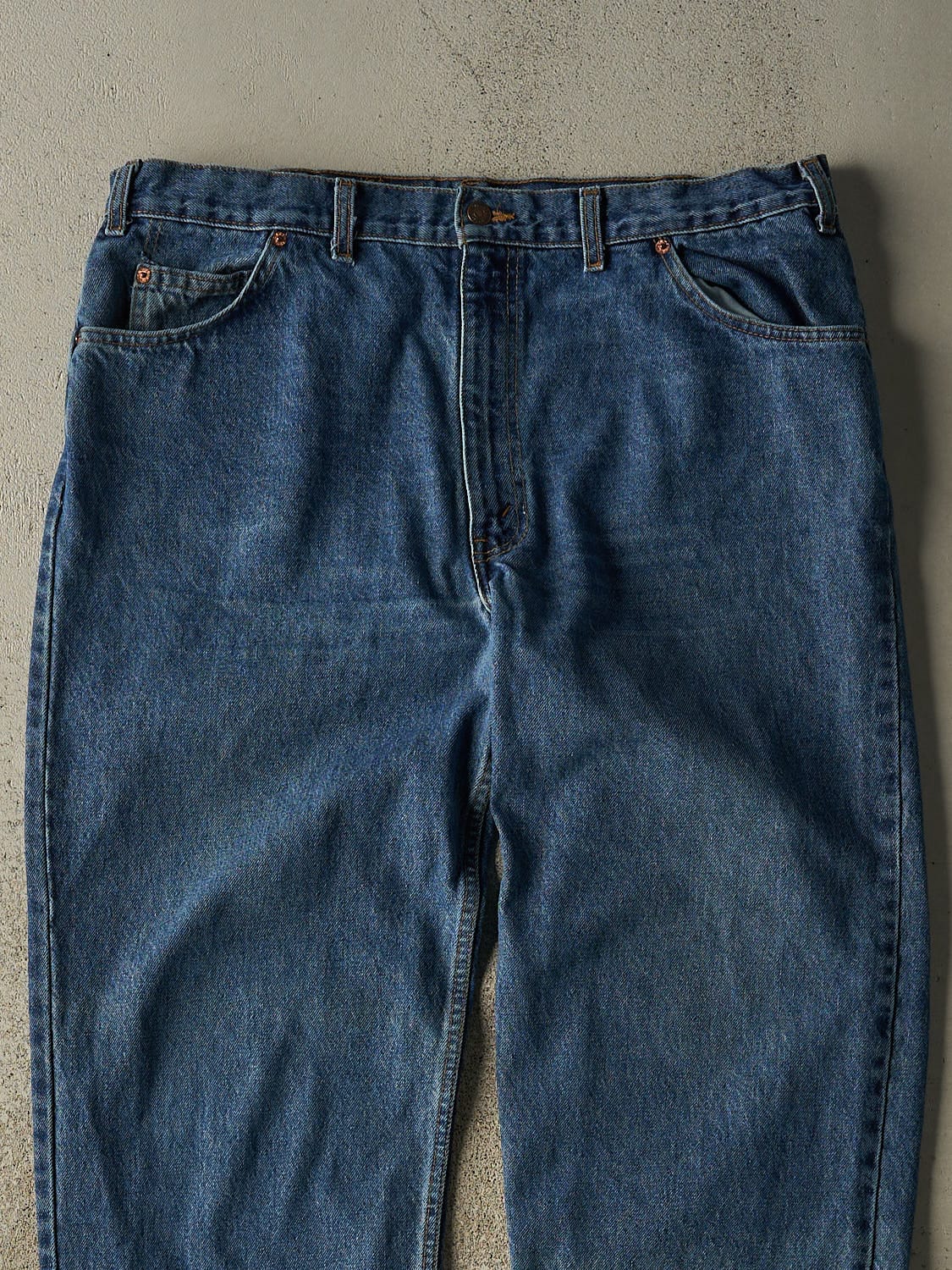 Vintage 80s Dark Wash Levi's Orange Tab Jeans (37x31.5)