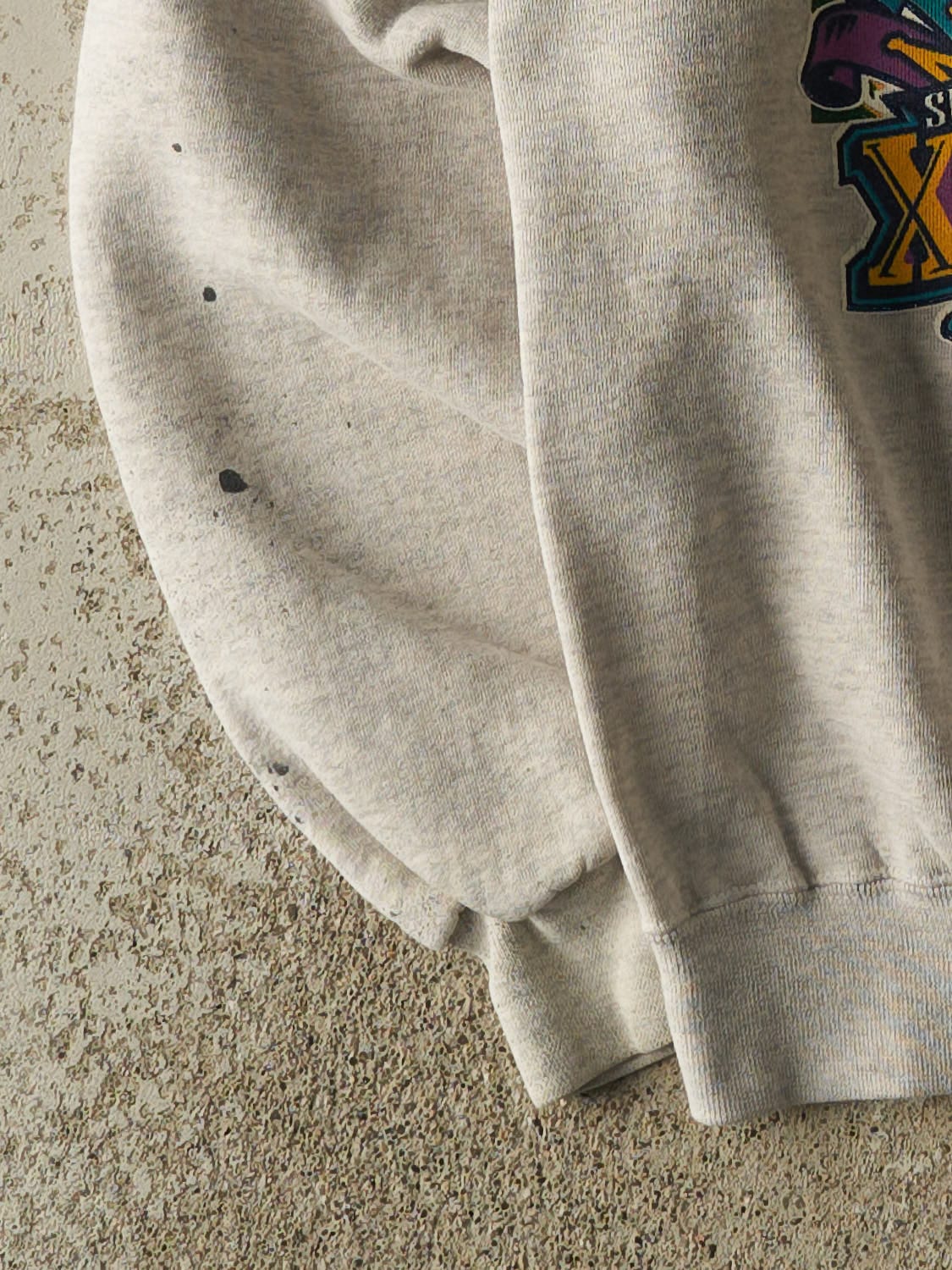 Vintage 96' Heather Grey Green Bay Packers Super Bowl Champions Crewneck (S/M)