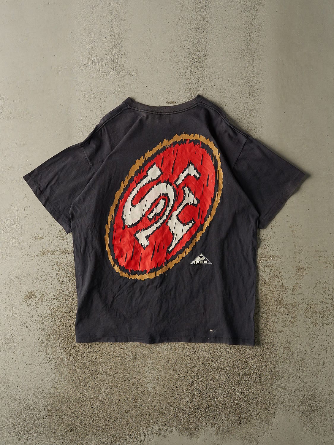 Vintage 90s Black San Francisco 49ers Apex One Tee (XL)