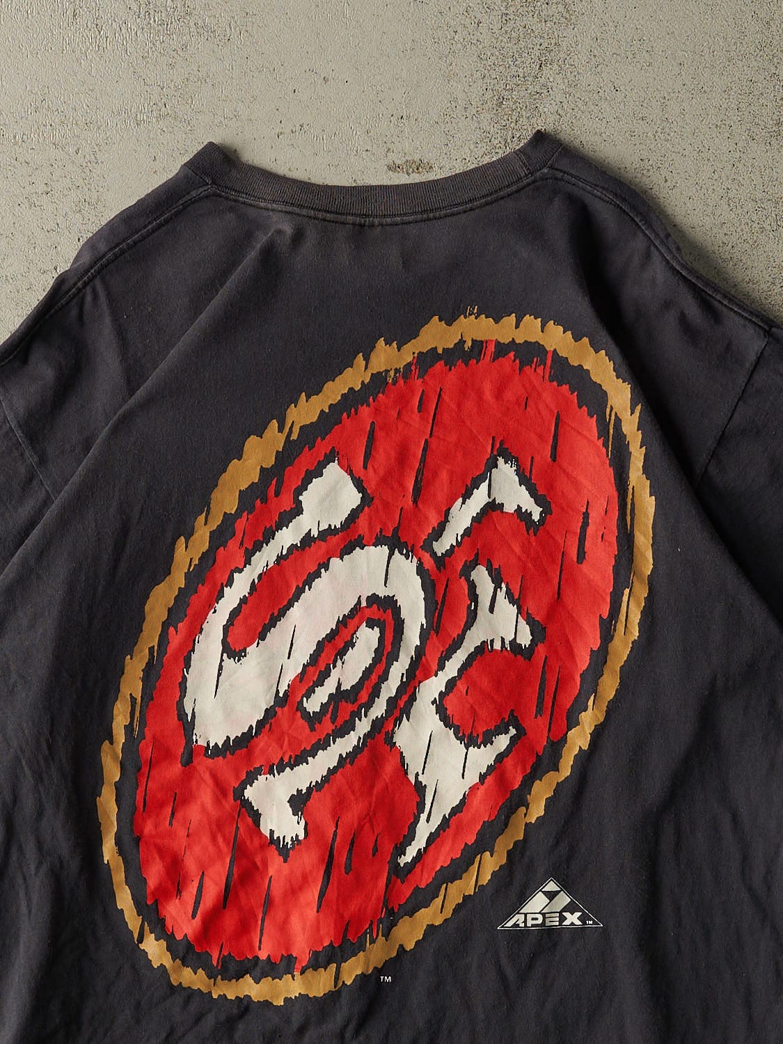 Vintage 90s Black San Francisco 49ers Apex One Tee (XL)