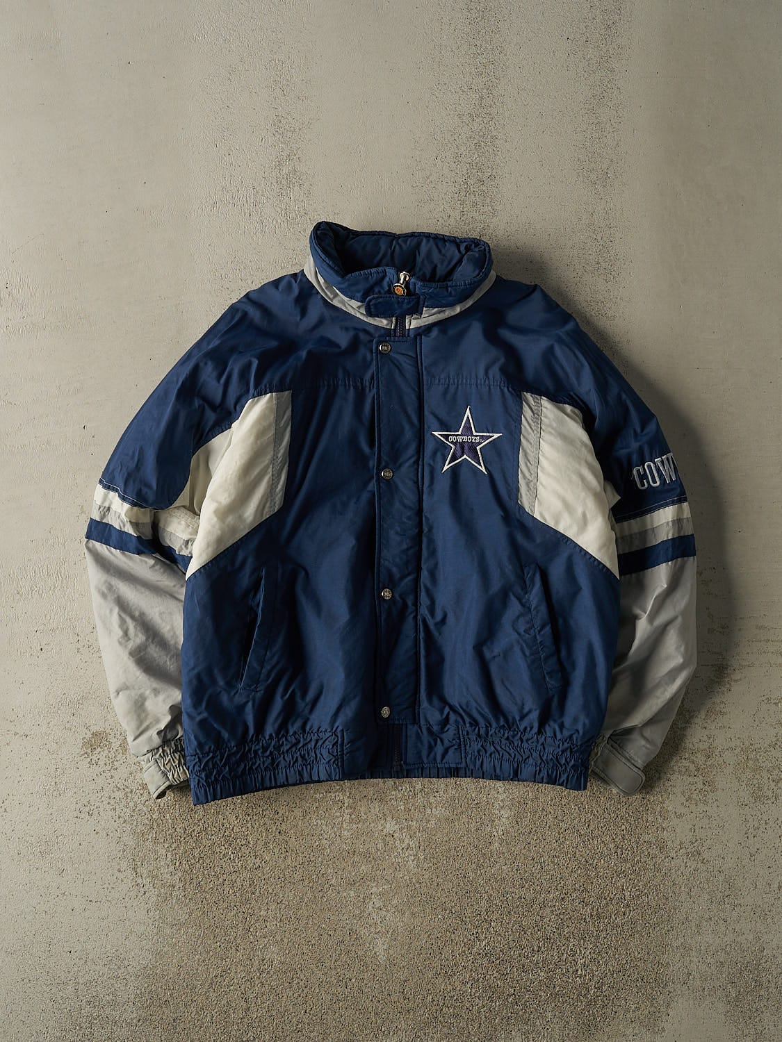 Vintage 90s Navy Blue Dallas Cowboys Jacket (M/L)