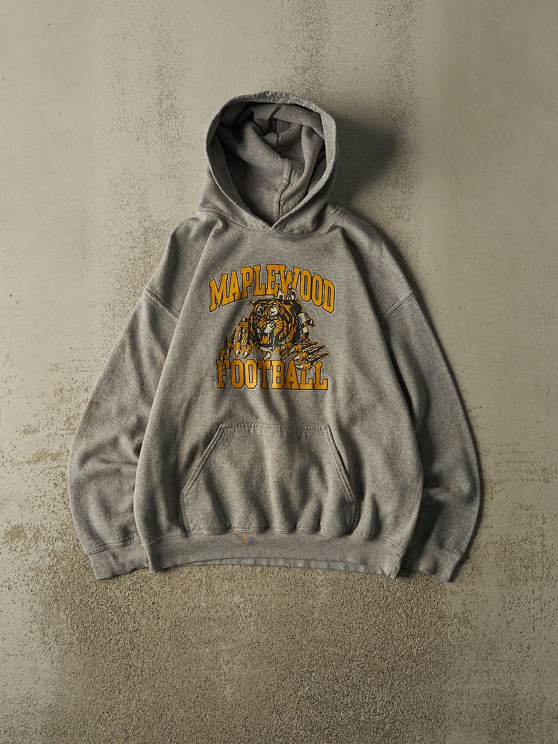 Vintage Y2K Grey Maplewood Football Hoodie (M/L)