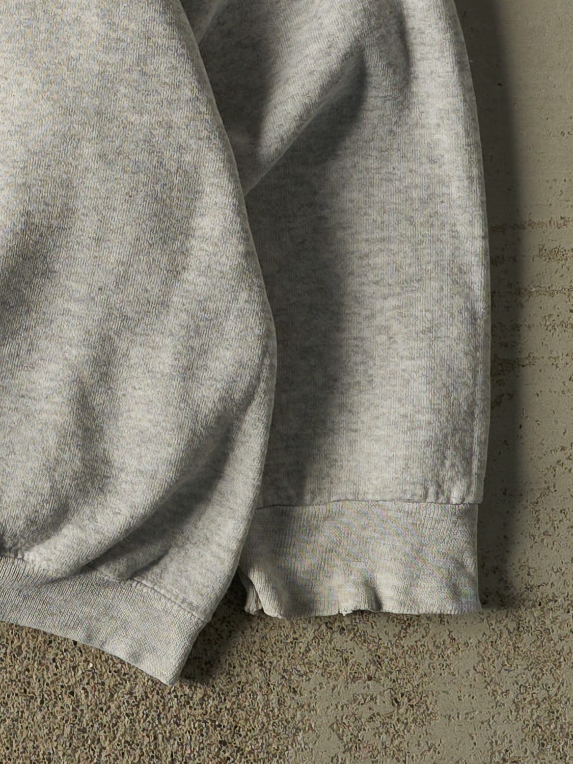 Vintage 90s  Heather Grey Converse All Star Logo Crewneck (L/XL)