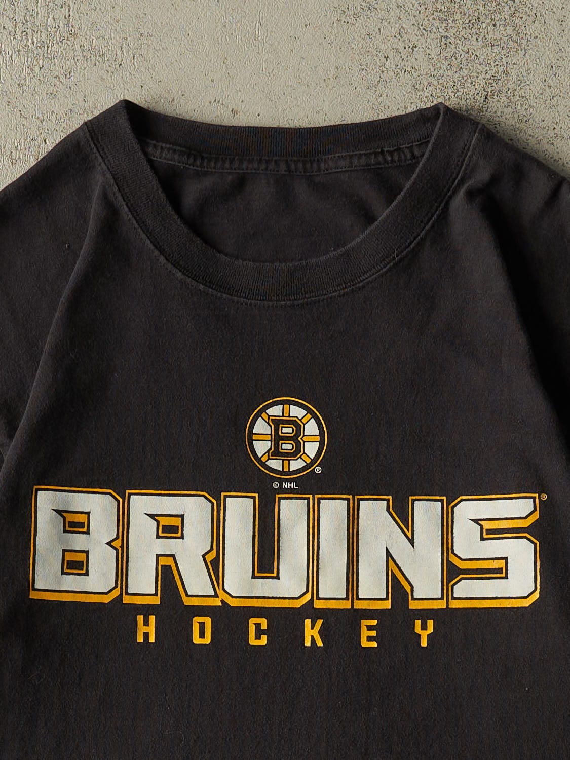 Vintage 90s Black Boston Bruins Tee (S/M)
