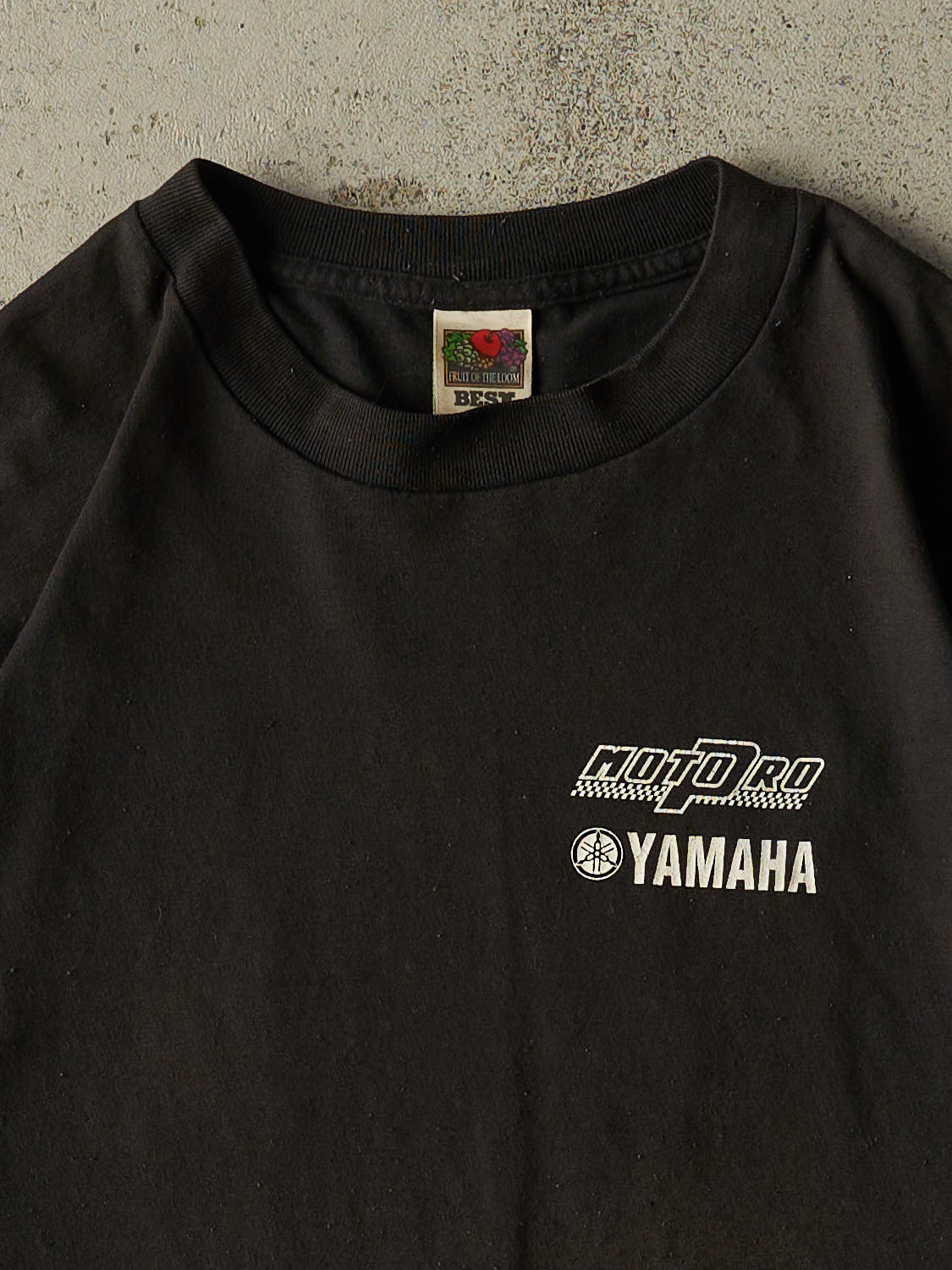 Vintage 90s Faded Black Yamaha Racing Tee (XL)