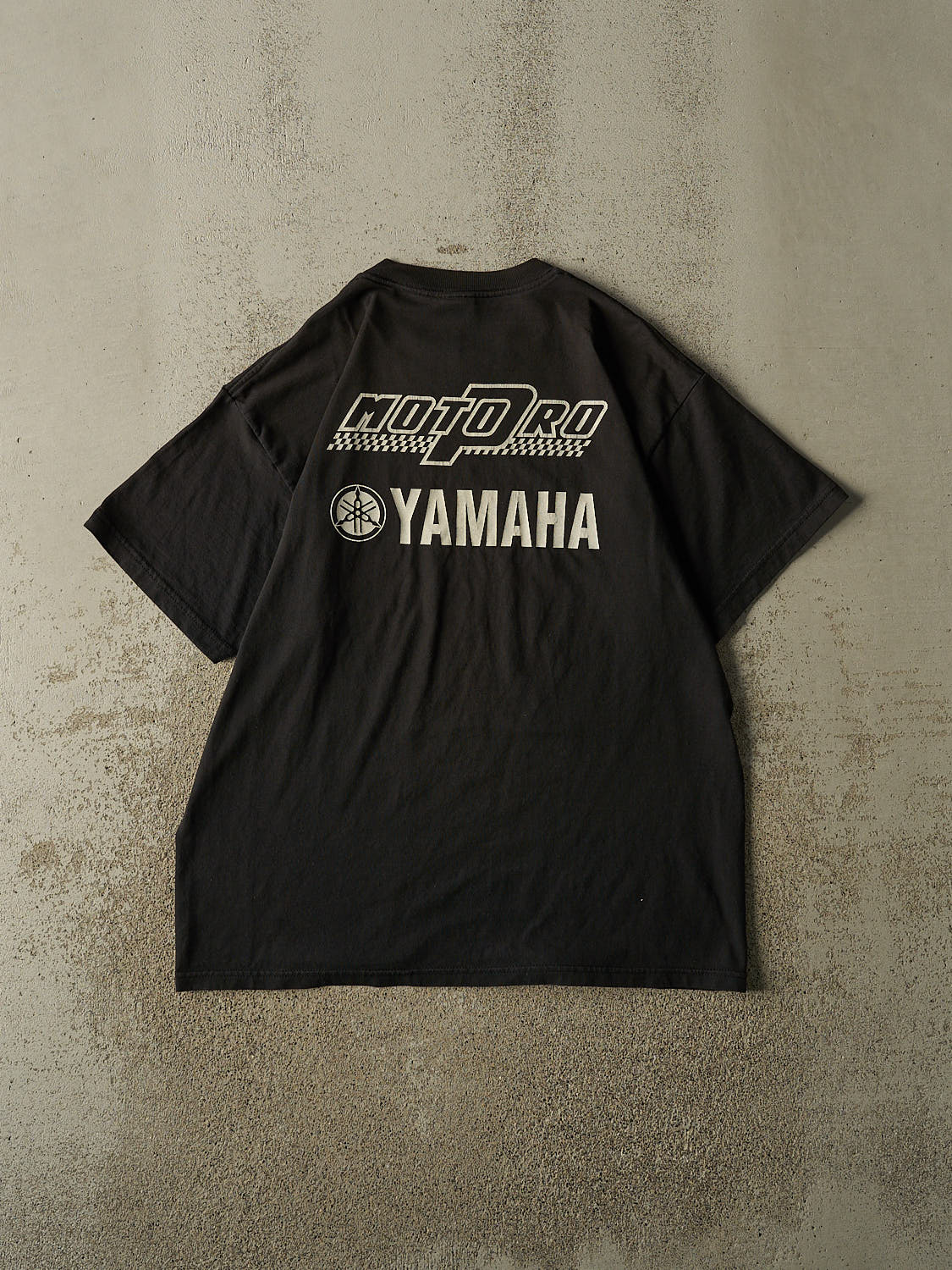 Vintage 90s Faded Black Yamaha Racing Tee (XL)