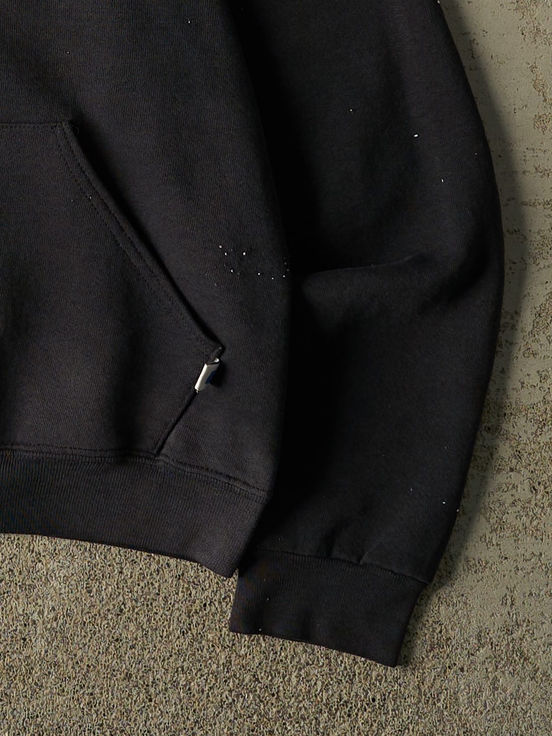 Vintage Y2K Faded Black Russell Athletic Huskie Athletics Hoodie (XS)
