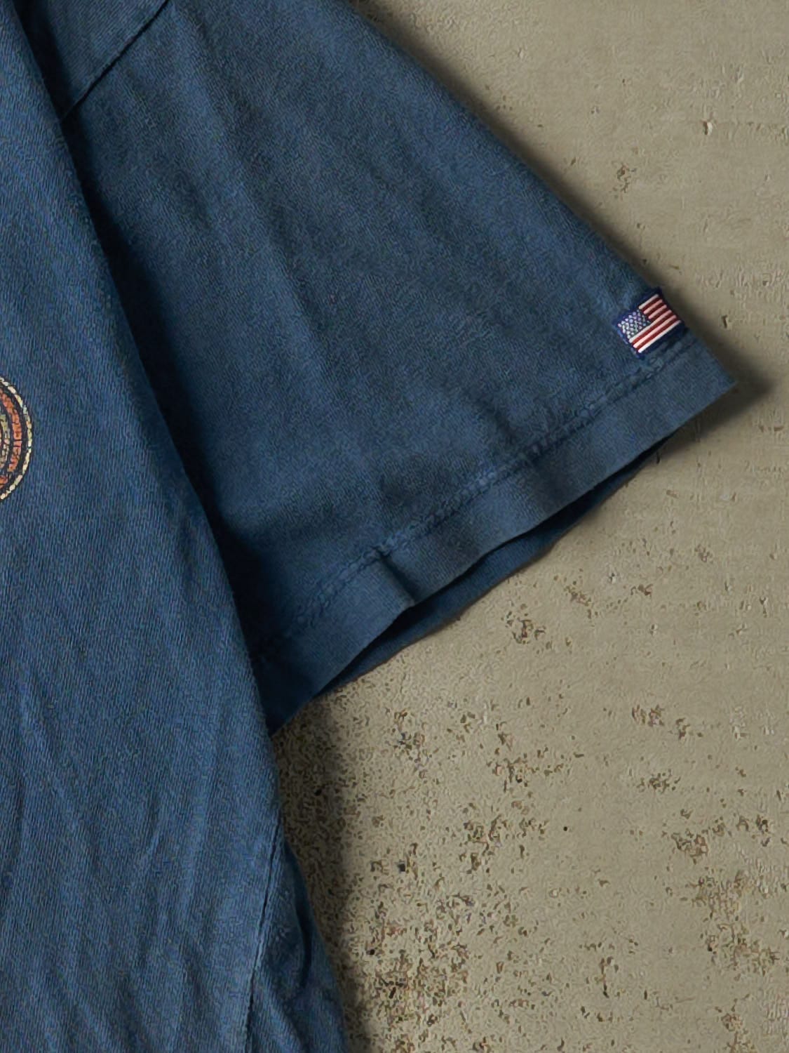 Vintage Y2K Blue Yellowstone National Park Tee (S/M)