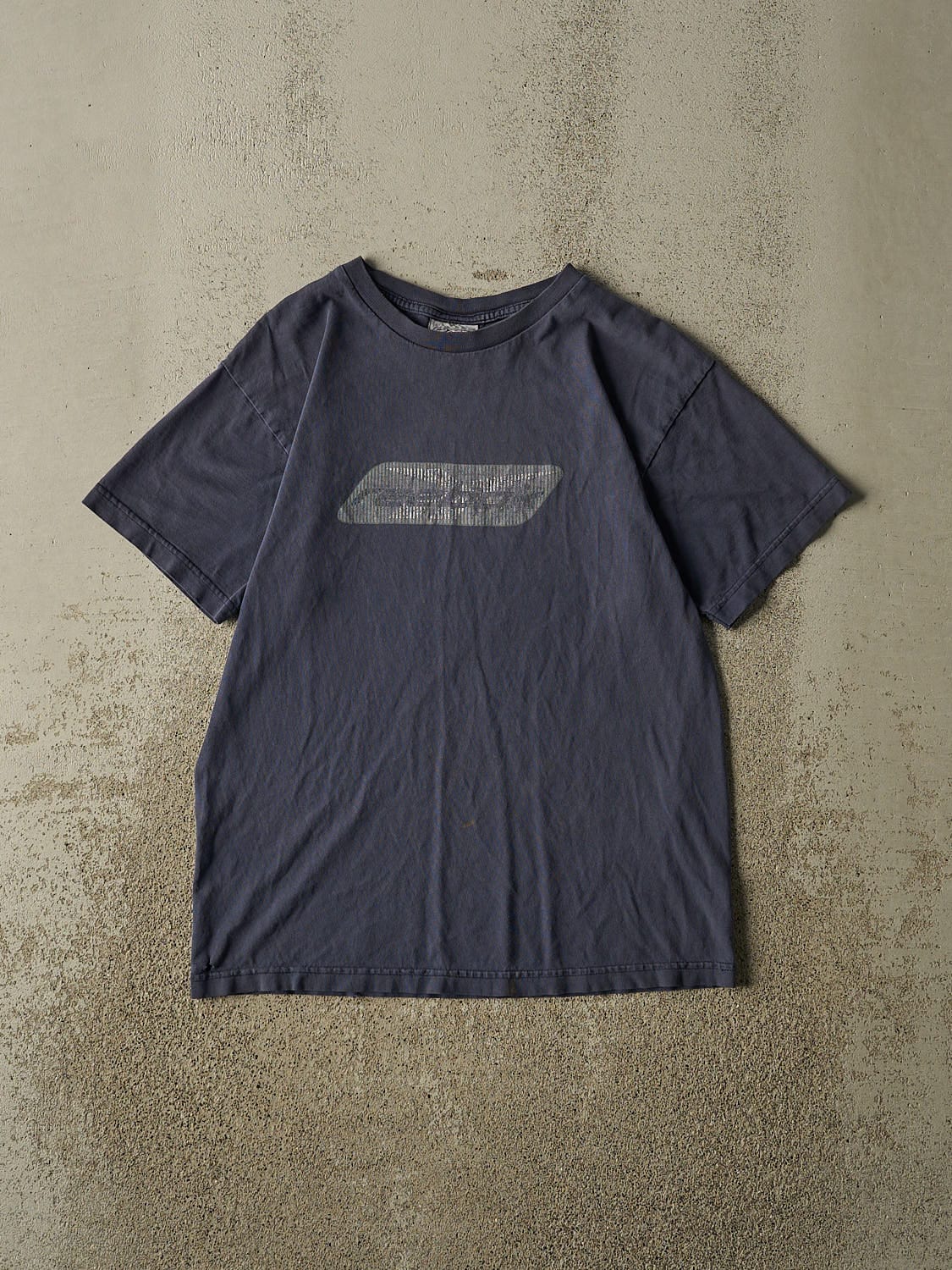 Vintage 90s Faded Navy Reebok Logo Tee (S/M)
