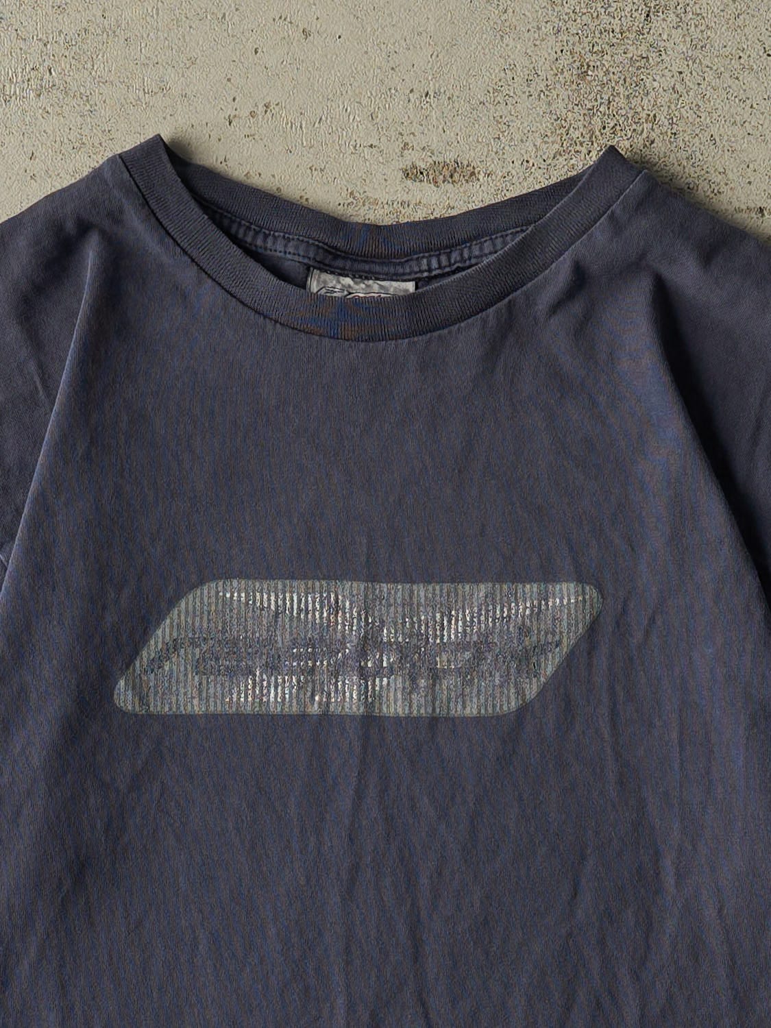 Vintage 90s Faded Navy Reebok Logo Tee (S/M)