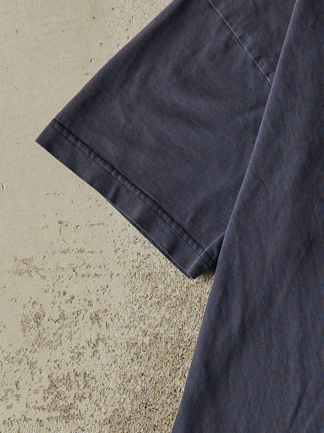 Vintage 90s Faded Navy Reebok Logo Tee (S/M)