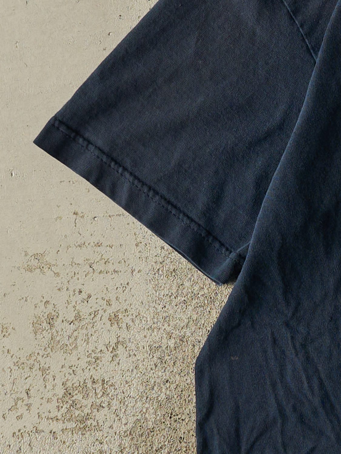 Vintage Y2K Navy Blue Orlando Florida Embroidered Tee (L)
