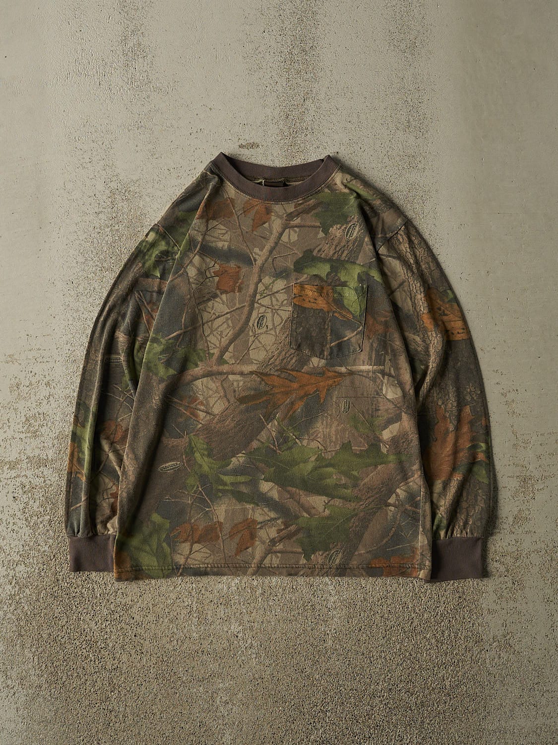 Vintage 90s Camo Realtree Pocket Long Sleeve (S)