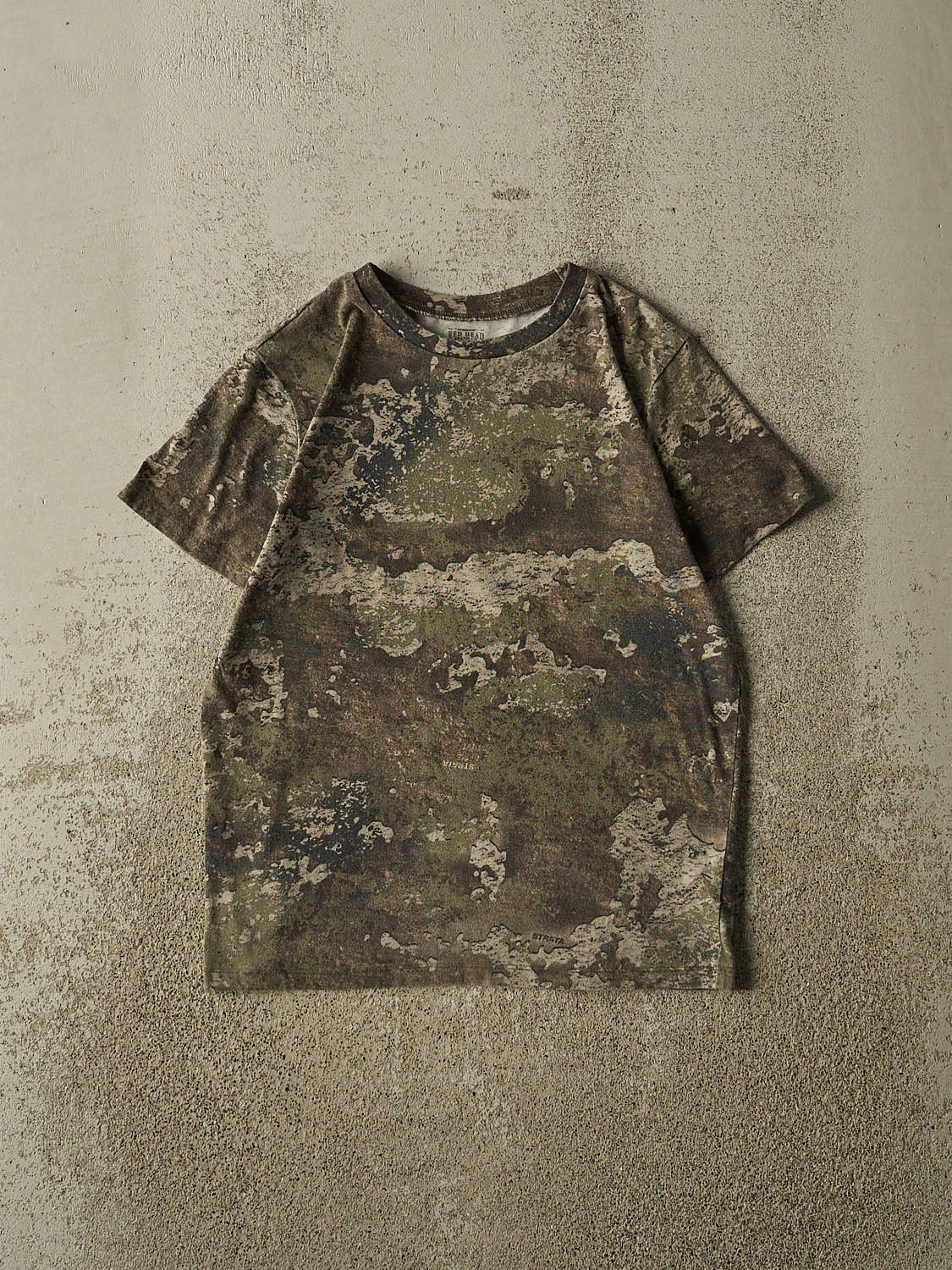 Vintage Y2K Camo Redhead Tee (XS/S)