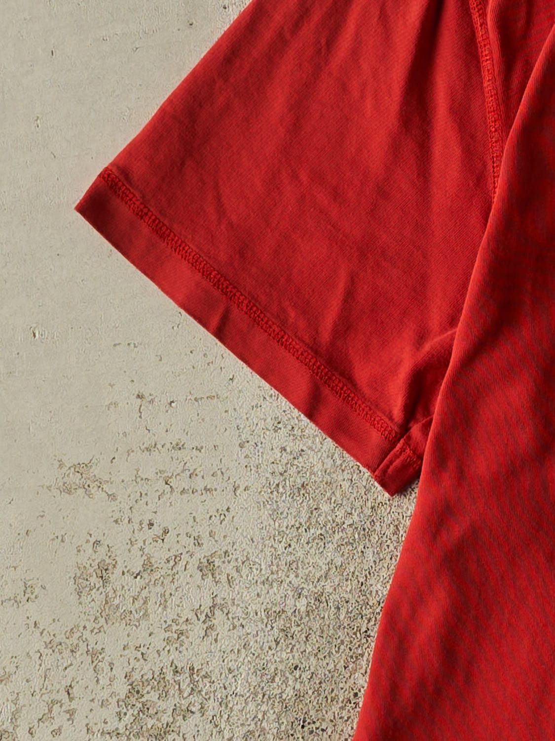 Vintage Y2K Red Nike Embroidered Swoosh Tee (L)