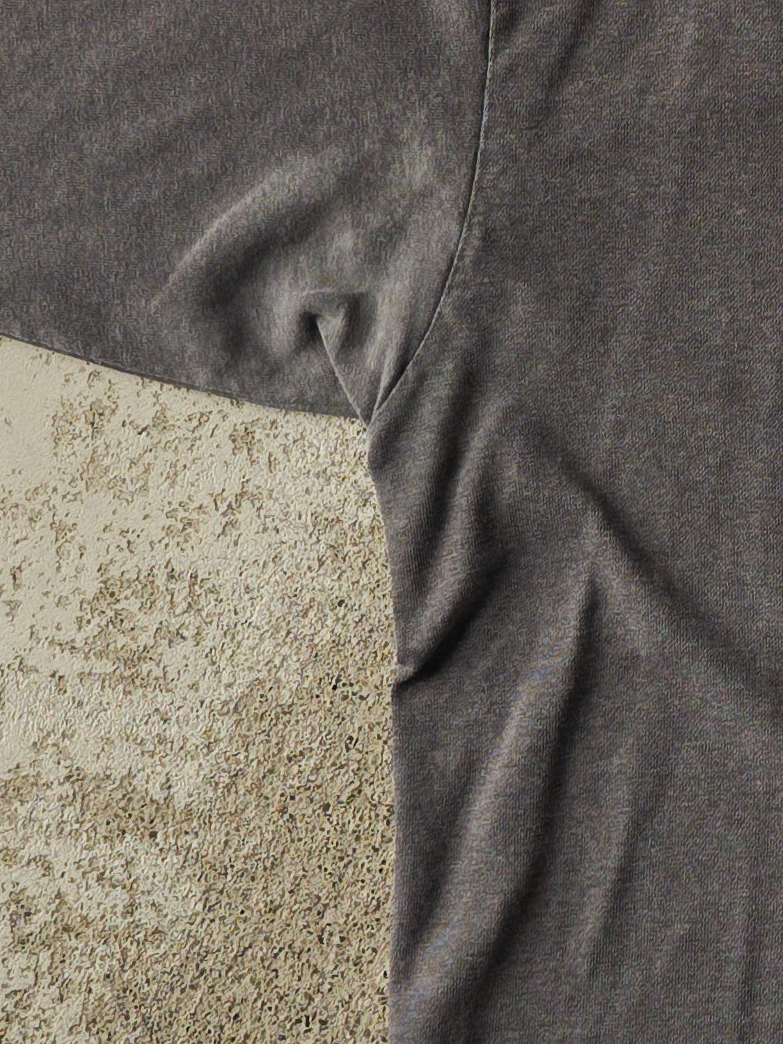 Vintage Y2K Charcoal Grey Nike Logo Long Sleeve (XL)