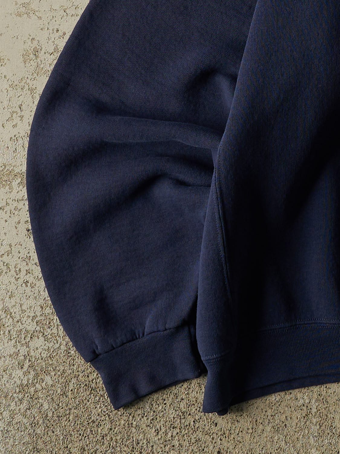 Vintage Y2K Navy Blue Russell Athletic Blank Crewneck (XL)