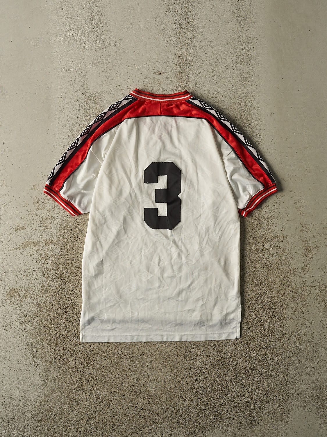 Vintage 90s White Umbro South End United Soccer Jersey (S/M)