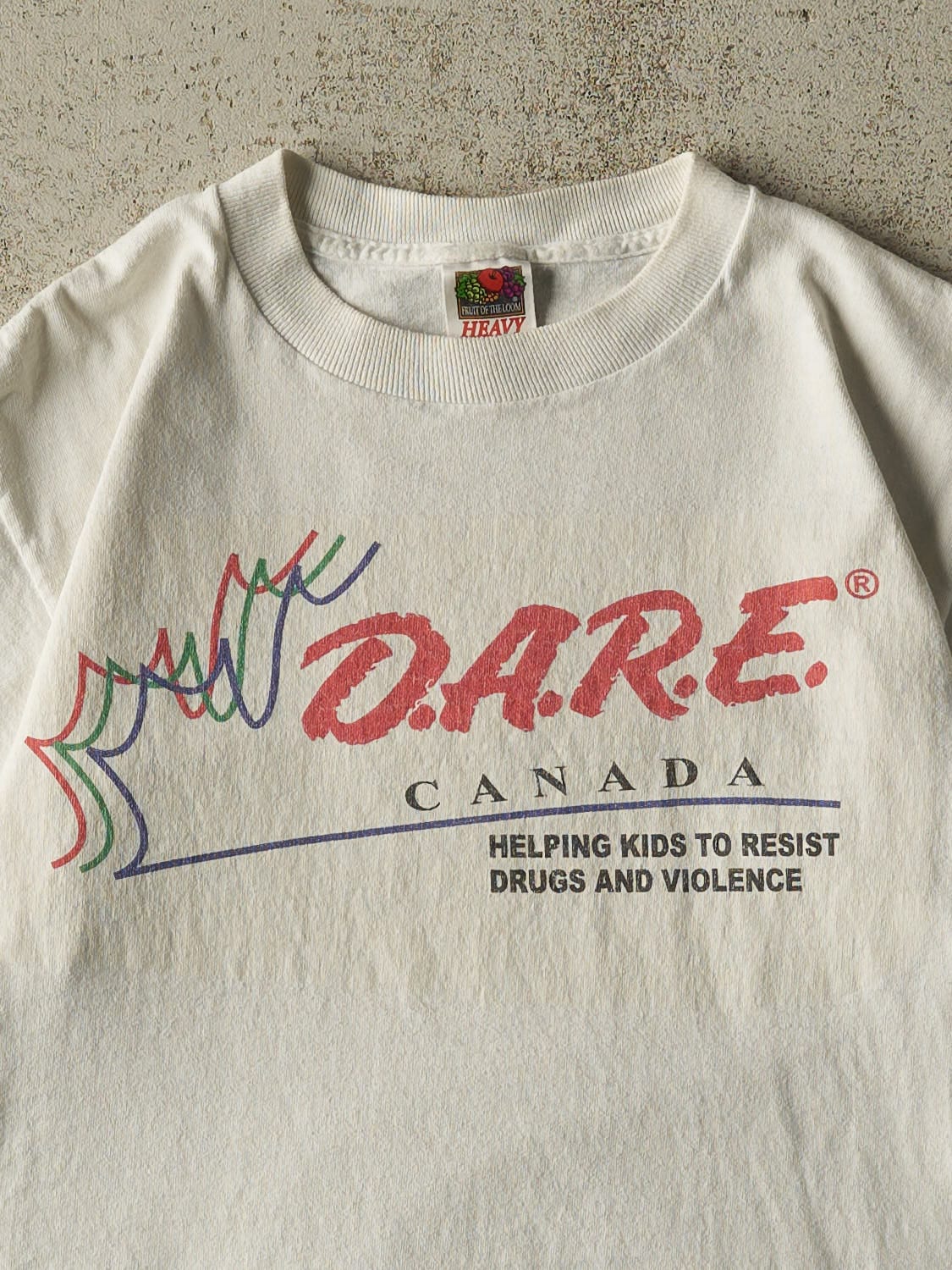 Vintage 90s White DARE Canada Tee (M)