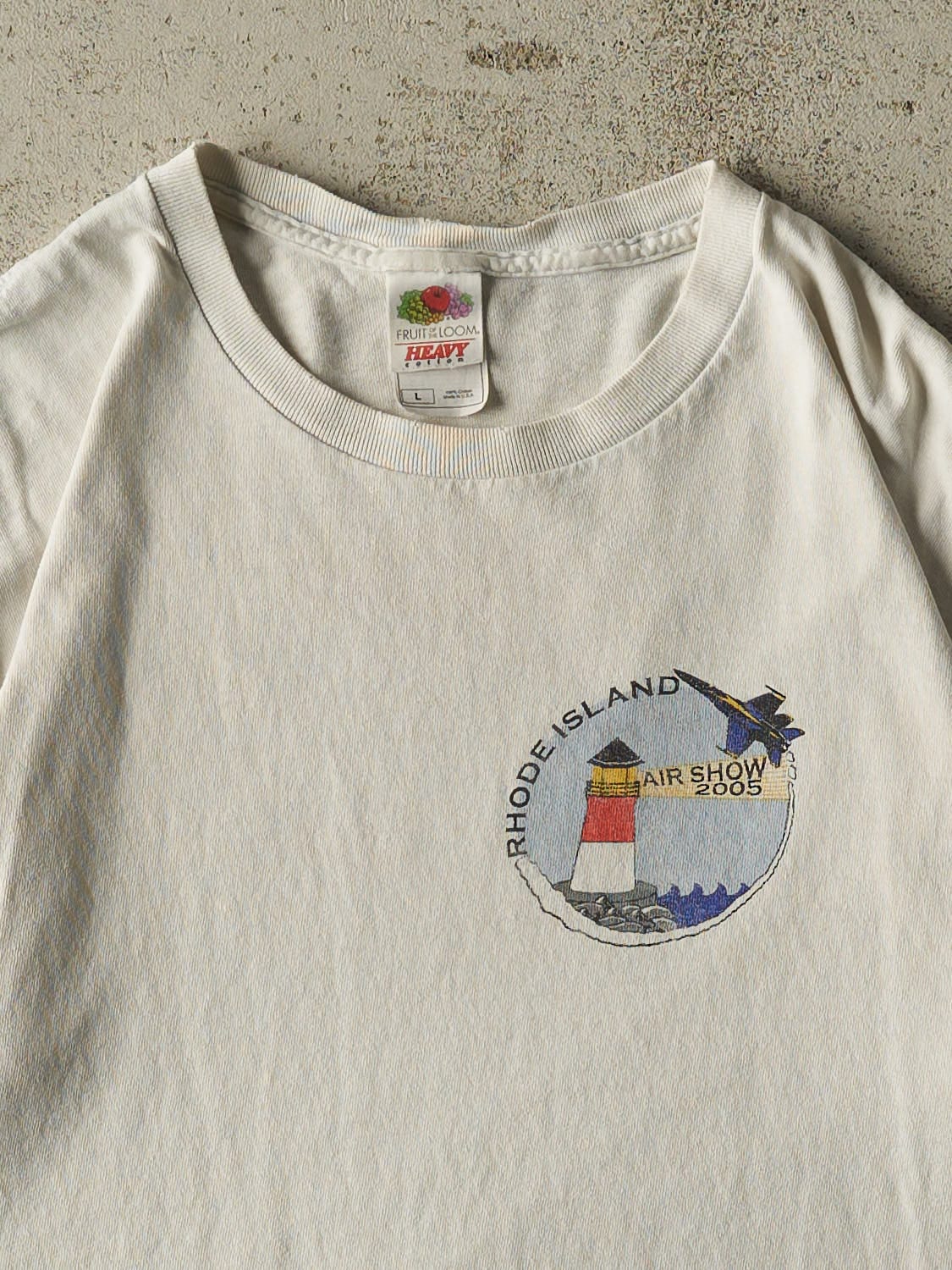 Vintage 05' White Rhode Island Air Show Tee (M/L)