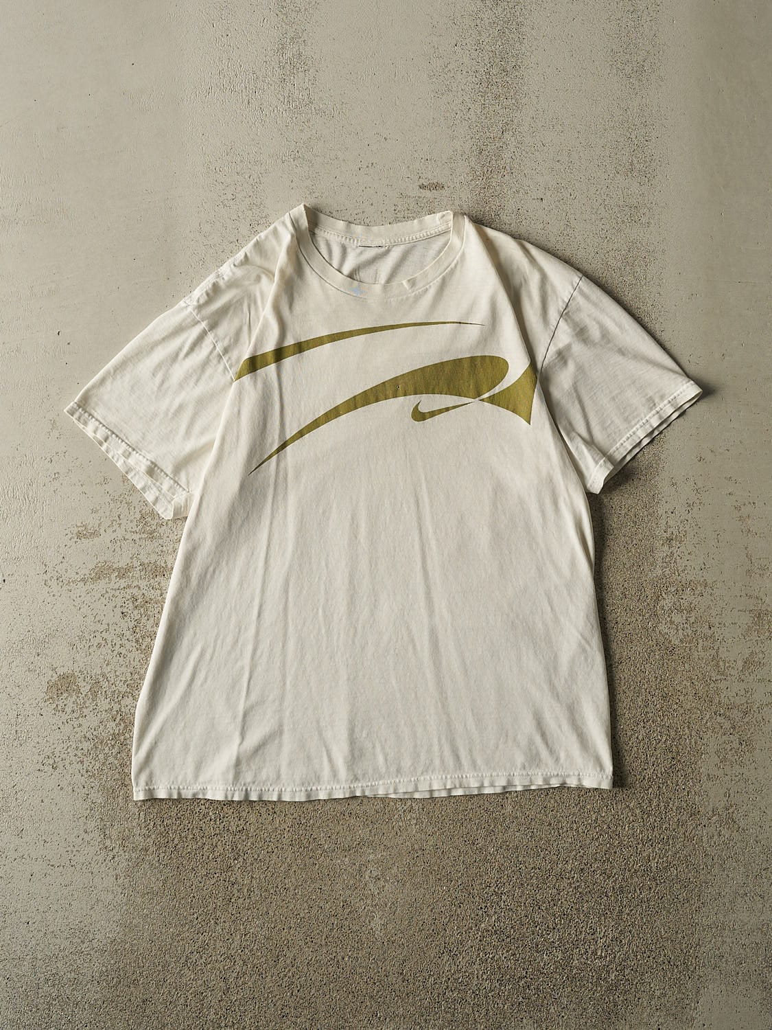 Vintage Y2K White Nike Logo Tee (L)